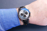  Shop Authentic Breitling Navitimer B01 Chronograph 43 Blue Dial Black Leather Strap Watch for Men - AB0138241C1P1 - Luxxuri