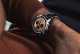  Shop Authentic Breitling Navitimer B01 Chronograph 43 Brown Dial Black Leather Strap Watch for Men - AB0138241K1P1 - Luxxuri