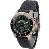  Shop Authentic Breitling Superocean Heritage B01 Chronograph 44 Limited Edition Green Dial Black Mesh Bracelet Watch for Women - UB01622A1L1S1 - Luxxuri