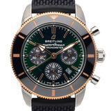 Shop Authentic Breitling Superocean Heritage B01 Chronograph 44 Limited Edition Green Dial Black Mesh Bracelet Watch for Women - UB01622A1L1S1 - Luxxuri