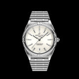  Shop Authentic Breitling Chronomat Automatic 36 Diamonds White Dial Silver Steel Strap Watch for Women - A10380591A1A1 - Luxxuri