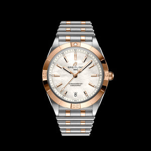  Shop Authentic Breitling Chronomat 36 Mother of Pearl Dial Two Tone Steel Strap Watch for Women - U10380101A2U1 - Luxxuri