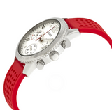  Shop Authentic Guess Marina Chronograph Quartz White Dial Red Rubber Strap Watch for Women - W1025L2 - Luxxuri