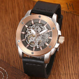  Shop Authentic Fossil Modern Machine Automatic Skeleton Dial Black Leather Strap Watch for Men - ME3082 - Luxxuri