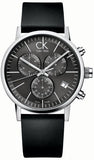 Shop Authentic Calvin Klein Post Minimal Chronograph Black Dial Black Leather Strap Watch for Men - K7627107 - Luxxuri