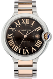  Shop Authentic Cartier Ballon Bleu de Cartier Brown Dial Two Tone Steel Strap Watch for Men - W6920032 - Luxxuri