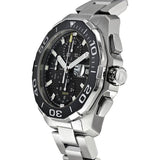  Shop Authentic Tag Heuer Aquaracer Calibre 16 Day-Date Black Dial Silver Steel Strap Watch for Men - CAY211A.BA0927 - Luxxuri
