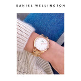  Shop Authentic Daniel Wellington Iconic Link White Dial Rose Gold Steel Strap Watch For Women - DW00100209 - Luxxuri