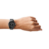  Shop Authentic Fossil FB-01 Three-Hand Black Dial Black Ceramic Strap Watch for Women - CE1108 - Luxxuri