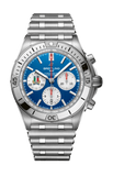  Shop Authentic Breitling Chronomat B01 42 Six Nations Italy Blue Dial Silver Steel Strap Watch for Men - AB0134A41C1A1 - Luxxuri