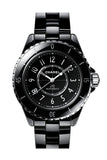  Shop Authentic Chanel J12 Quartz Ceramic Black Dial Black Steel Strap Watch for Women - J12 H0682 - Luxxuri