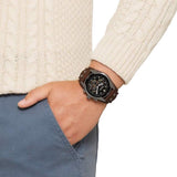  Shop Authentic Fossil Coachman Chronograph Black Dial Brown Leather Strap Watch for Men - CH2891 - Luxxuri