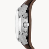  Shop Authentic Fossil Coachman Chronograph Black Dial Brown Leather Strap Watch for Men - CH2891 - Luxxuri