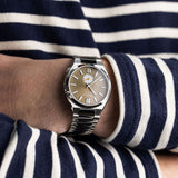  Shop Authentic Citizen Tsuyosa Automatic Titanium Yellow Dial Silver Steel Strap Watch For Men - NK5010-51X - Luxxuri