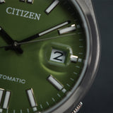  Shop Authentic Citizen x Pantone Automatic Peaceful Green Dial Silver Steel Strap Watch For Men - NJ0158-89Z - Luxxuri