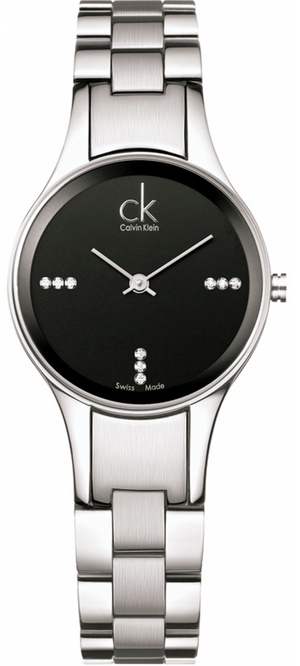  Shop Authentic Calvin Klein Simplicity Diamonds Black Dial Silver Steel Strap Watch for Women - K4323102 - Luxxuri