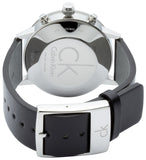  Shop Authentic Calvin Klein Post Minimal Chronograph Black Dial Black Leather Strap Watch for Men - K7627107 - Luxxuri