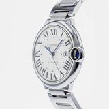  Shop Authentic Cartier Ballon Bleu De Cartier Silver Dial Silver Steel Strap Watch for Men - WSBB0049 - Luxxuri