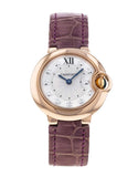  Shop Authentic Cartier Ballon Bleu Diamonds White Dial Pink Leather Strap Watch for Women - WE902050 - Luxxuri