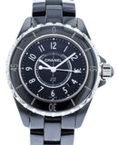  Shop Authentic Chanel J12 Quartz Ceramic Black Dial Black Steel Strap Watch for Women - J12 H0682 - Luxxuri