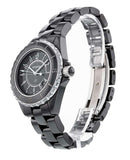  Shop Authentic Chanel J12 Quartz Ceramic Black Dial Black Steel Strap Watch for Women - J12 H0682 - Luxxuri