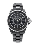  Shop Authentic Chanel J12 Quartz Ceramic Black Dial Black Steel Strap Watch for Women - J12 H0682 - Luxxuri