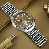  Shop Authentic Citizen Tsuyosa Automatic Titanium Yellow Dial Silver Steel Strap Watch For Men - NK5010-51X - Luxxuri