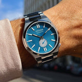  Shop Authentic Citizen Tsuyosa Automatic Blue Dial Silver Steel Strap Watch For Men - NK5010-51L - Luxxuri