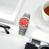  Shop Authentic Citizen x Pantone Automatic Blazing Red Dial Silver Steel Strap Watch For Men - NJ0158-89W - Luxxuri