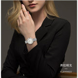  Shop Authentic Tissot T Lady Flamingo Diamonds White Dial Silver Steel Strap Watch For Women - T094.210.11.116.01 - Luxxuri