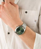  Shop Authentic Emporio Armani Chronograph Green Dial Silver Steel Strap Watch For Men - AR11480 - Luxxuri