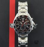  Shop Authentic Tag Heuer Senna Chronograph Special Edition Black Dial Silver Steel Strap Watch for Men - CAZ1015.BA0883 - Luxxuri