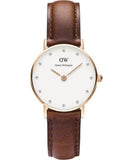  Shop Authentic Daniel Wellington Classy St Mawes White Dial Brown Leather Strap Watch For Women - DW00100059 - Luxxuri