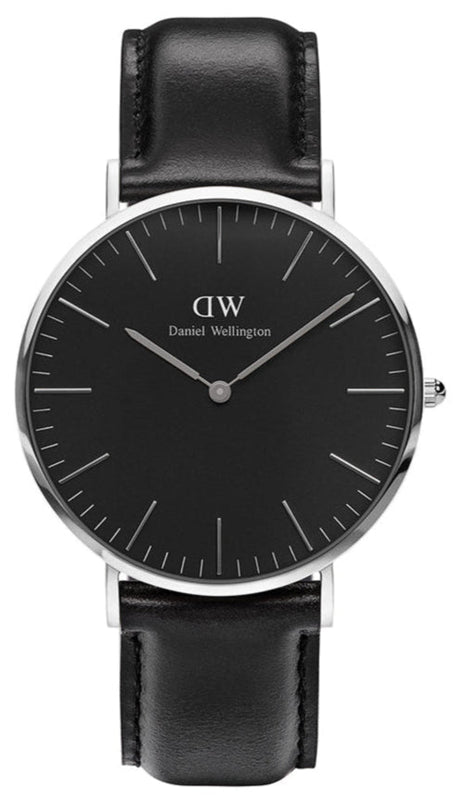  Shop Authentic Daniel Wellington Classic Sheffield Black Dial Black Leather Strap Watch For Men - DW00100133 - Luxxuri