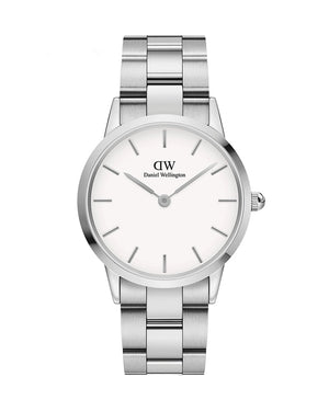  Shop Authentic Daniel Wellington Iconic Link White Dial Silver Steel Strap Watch for Women - DW00100203 - Luxxuri