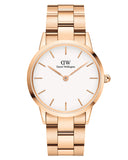  Shop Authentic Daniel Wellington Iconic Link White Dial Rose Gold Steel Strap Watch For Women - DW00100209 - Luxxuri