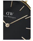  Shop Authentic Daniel Wellington Classic Petite Black Dial Gold Mesh Bracelet Watch For Women - DW00100347 - Luxxuri