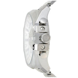  Shop Authentic Diesel Mega Chief Chronograph Silver Dial Silver Steel Strap Watch For Men - DZ4477 - Luxxuri