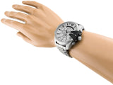  Shop Authentic Diesel Mega Chief Chronograph Silver Dial Silver Steel Strap Watch For Men - DZ4501 - Luxxuri