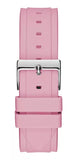  Shop Authentic Guess Zena Quartz White Dial Pink Rubber Strap Watch For Women - W1094L4 - Luxxuri