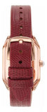  Shop Authentic Emporio Armani Gianni T Bar Two-Hand Mother of Pearl Dial Red Leather Strap Watch For Women - AR11467 - Luxxuri