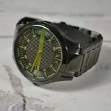  Shop Authentic Armani Exchange Hampton Black Dial Black Steel Strap Watch For Men - AX2407 - Luxxuri