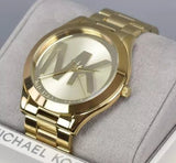  Shop Authentic Michael Kors Slim Runway Analog Gold Dial Gold Steel Strap Watch For Women - MK3739 - Luxxuri