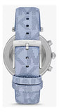  Shop Authentic Michael Kors Parker Silver Dial Blue Leather Strap Watch For Women - MK6936 - Luxxuri