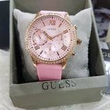  Shop Authentic Guess Solar Rose Gold Dial Pink Rubber Strap Watch For Women - W1135L2 - Luxxuri