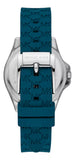  Shop Authentic Michael Kors Mini Pilot Pave Blue Dial Blue Silicone Strap Watch for Women - MKO1004 - Luxxuri