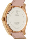  Shop Authentic Guess Wonderlust Beige Dial Pink Leather Strap Watch for Women - W1065L1 - Luxxuri
