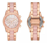 Shop Authentic Michael Kors Ritz Chronograph Mother of Pearl White Dial Two Tone Steel Strap Watch For Women - MK6769 - Luxxuri