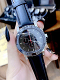  Shop Authentic Burberry The City Black Dial Black Leather Strap Watch for Men - BU9382 - Luxxuri