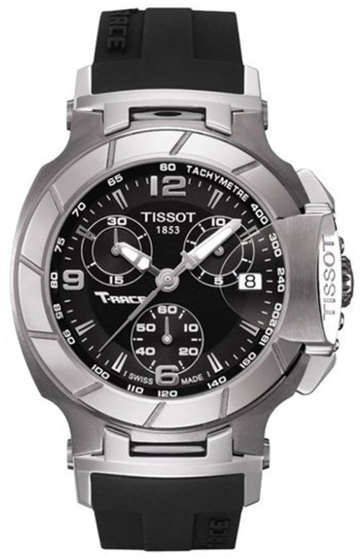  Shop Authentic Tissot T Race Chronograph Black Dial Black Rubber Strap Watch for Women - T048.217.17.057.00 - Luxxuri